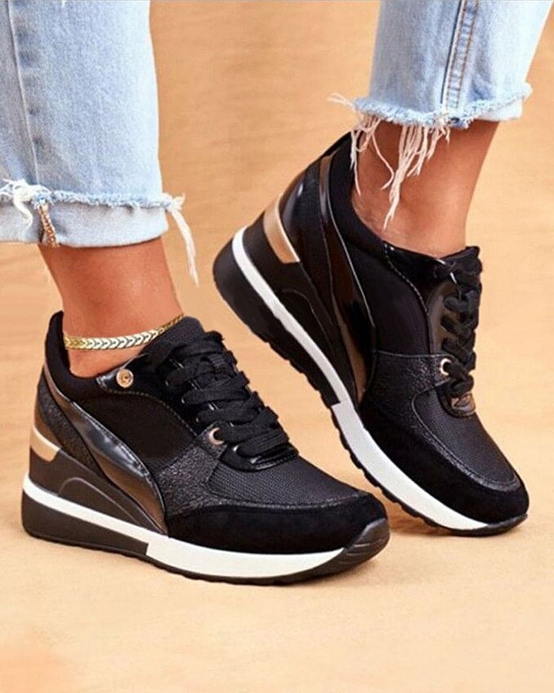 Heidi-Mode | Plattform Sneakers mit Pailletten - Image 4