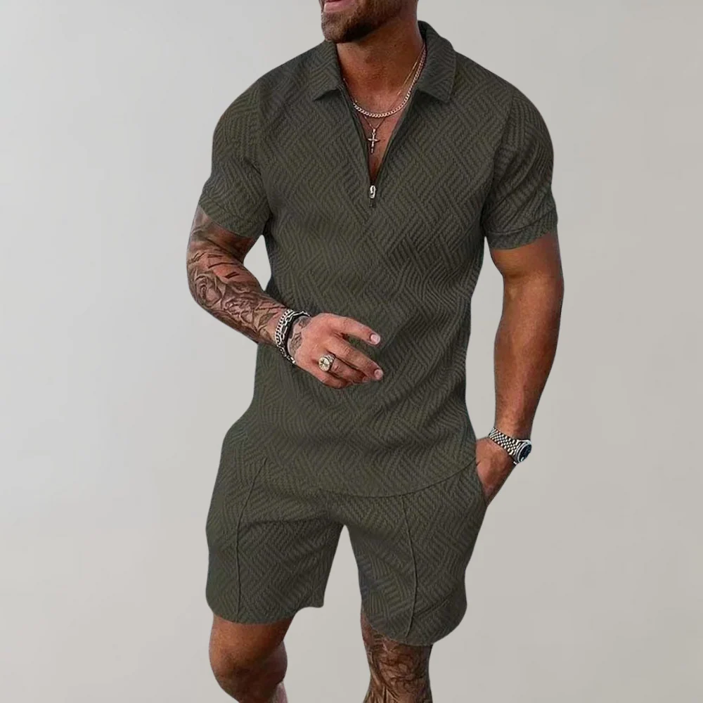 Heidi-Mode | Polo und Shorts Sommer Satz Herren - Image 2