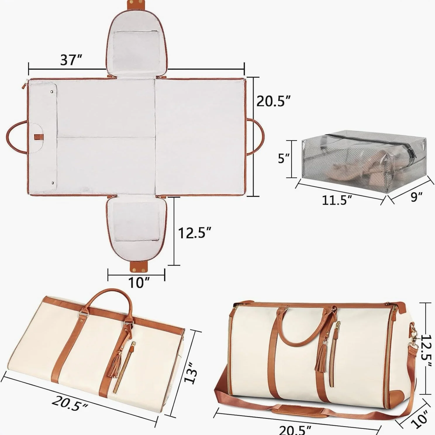 Heidi-Mode | Praktischer Faltbarer Kleidersack für Unterwegs - Image 3