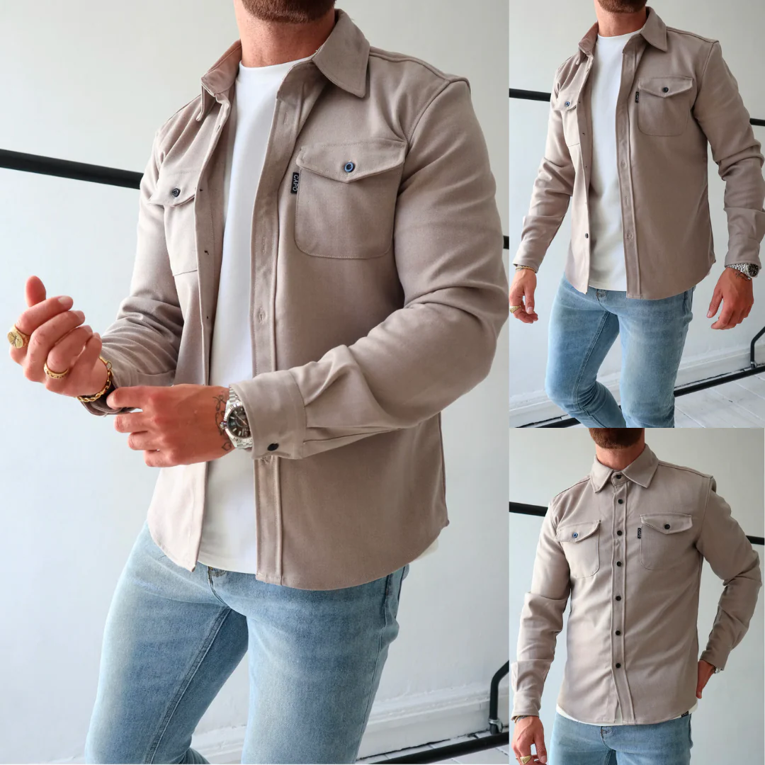 Heidi-Mode | Premium-Jacke mit Knopfverschluss für Herren Stylische und Bequeme Jacke - Image 4
