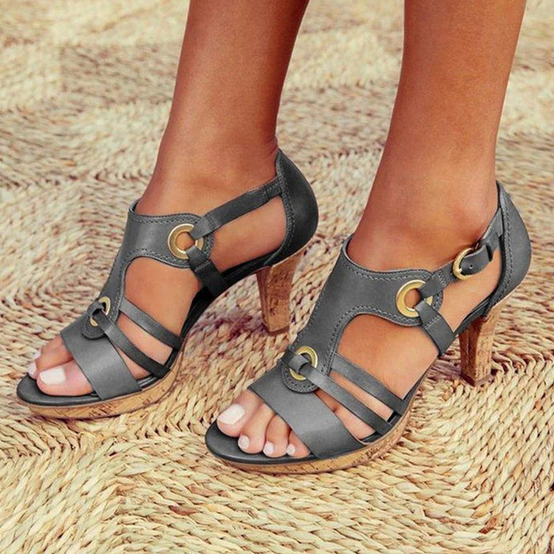 Heidi-Mode | Pu-Leder Bohemian Stil Sandale - Image 4