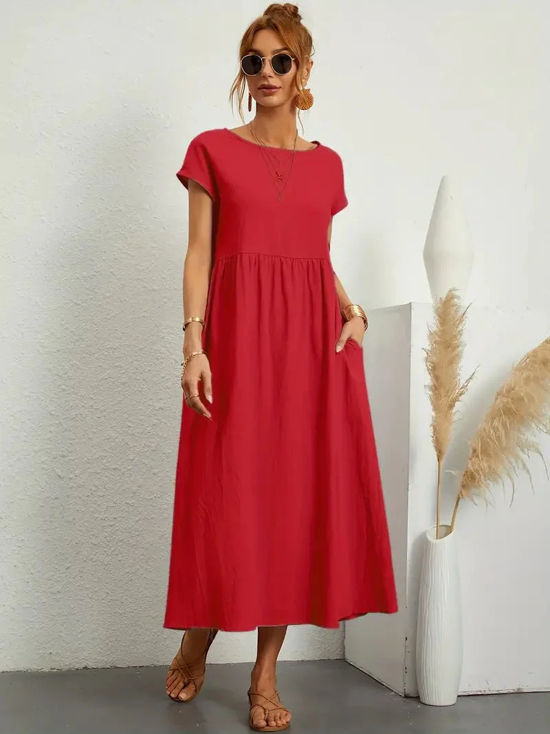 Heidi-Mode | Raffinierte Leinen Sommerkleid mit Praktischen Taschen - Image 18