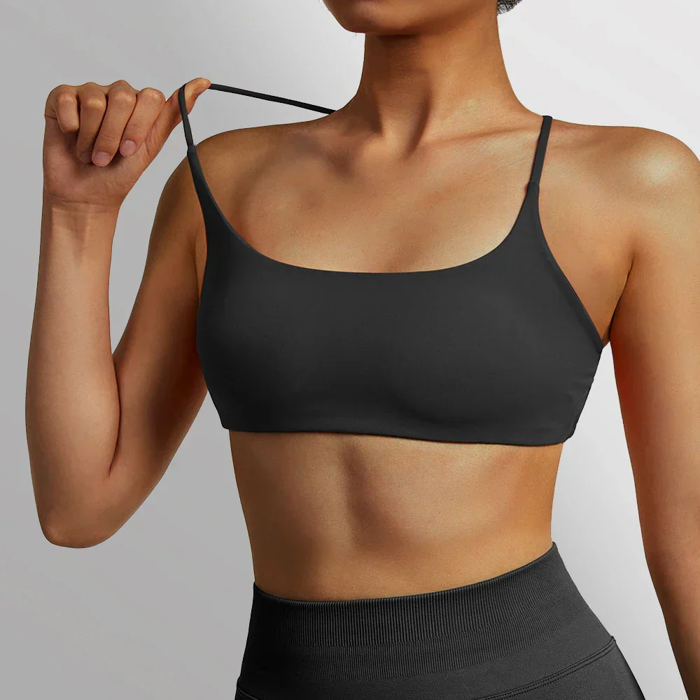 Heidi-Mode | Rückenfreier Stoßfester Fitness Sport Bh mit Polstern für Frauen - Image 2
