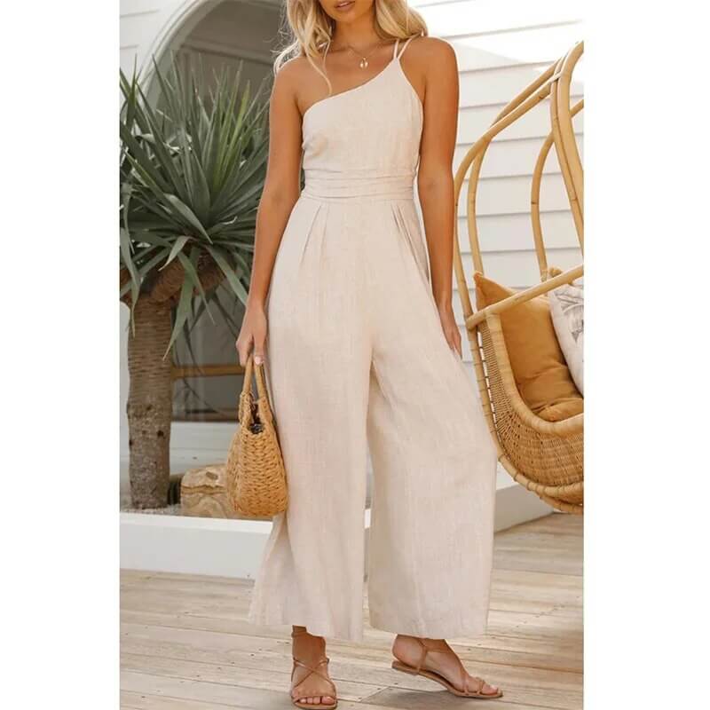 Heidi-Mode | Rückenausschnitt Doppelte Bande Jumpsuit - Image 2