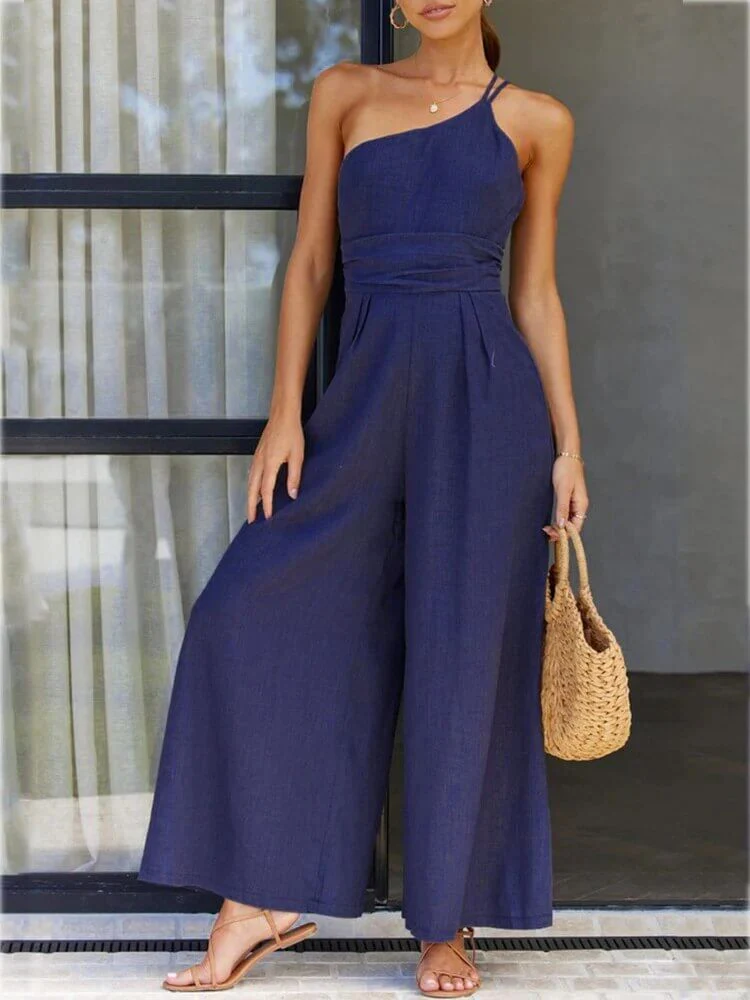 Heidi-Mode | Rückenausschnitt Doppelte Bande Jumpsuit - Image 6
