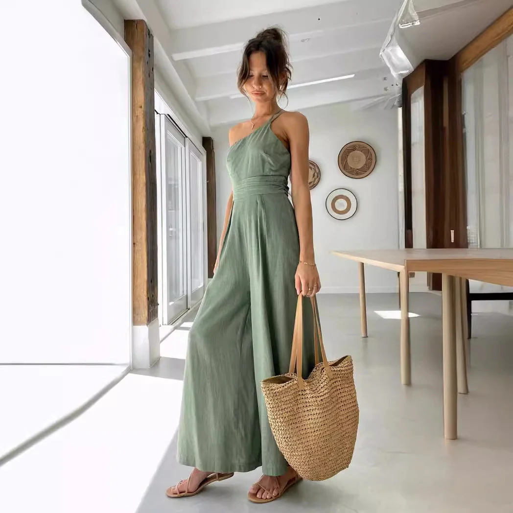 Heidi-Mode | Rückenausschnitt Doppelte Bande Jumpsuit - Image 9