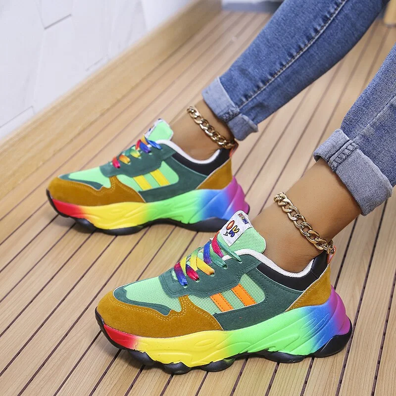 Heidi-Mode | Regenbogen Orthopädische Turnschuhe - Image 10