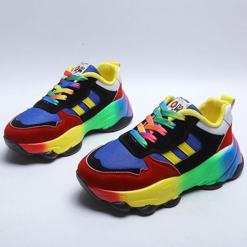 Heidi-Mode | Regenbogen Orthopädische Turnschuhe - Image 4