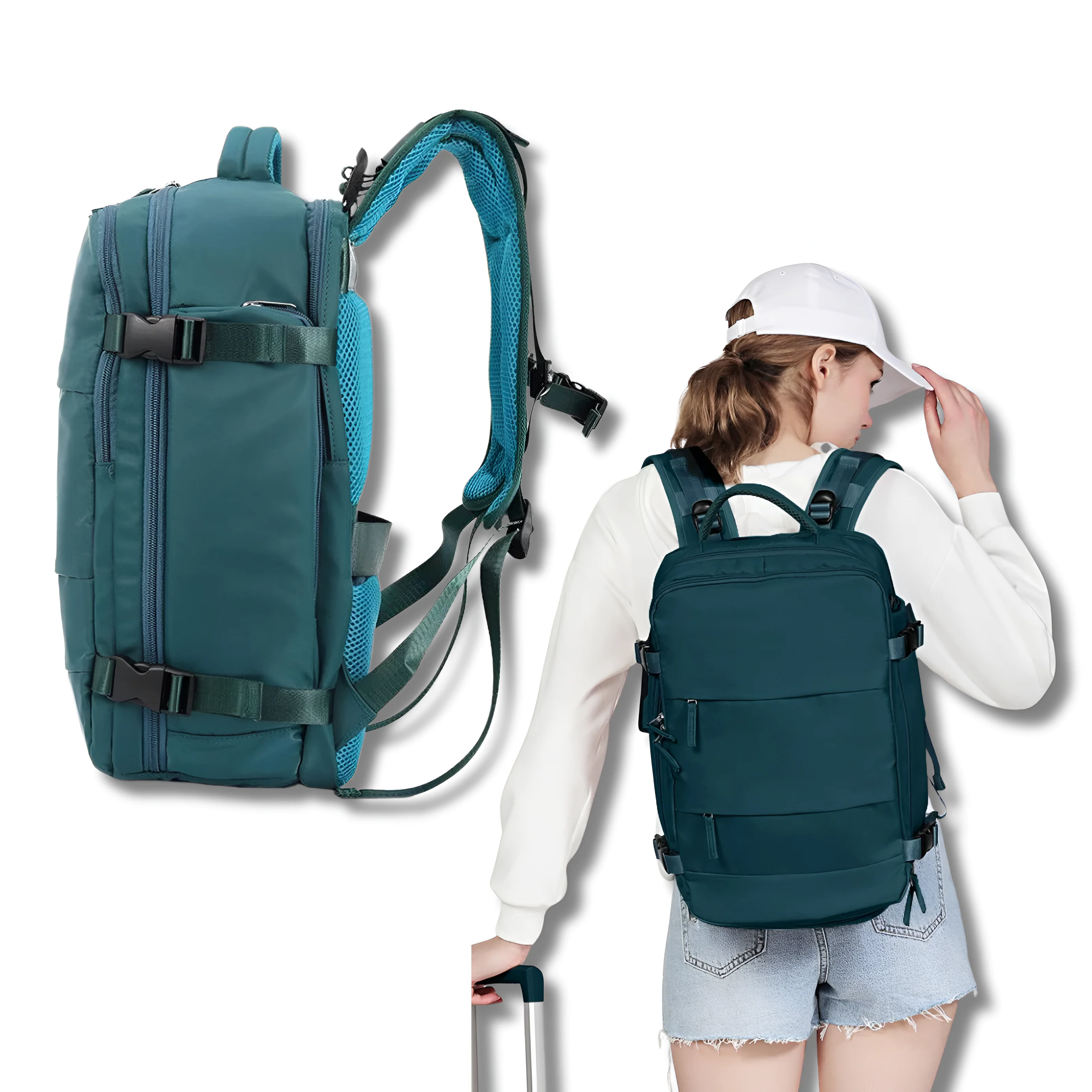 Heidi-Mode | Reiserucksack mit Viel Stauraum und Usb-Ladeanschluss - Image 10