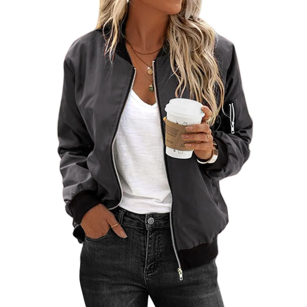 Heidi-Mode | Reißverschluss Leichtjacke für Damen - Image 4