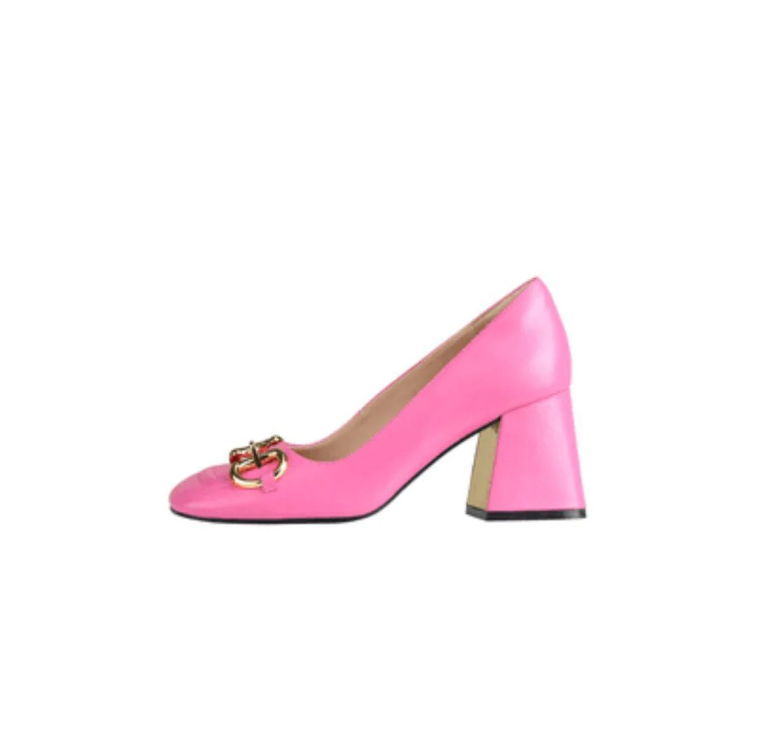 Heidi-Mode | Retro Mary Jane Schuhe mit Dicken Hohen Absätzen und Schnallen - Image 2