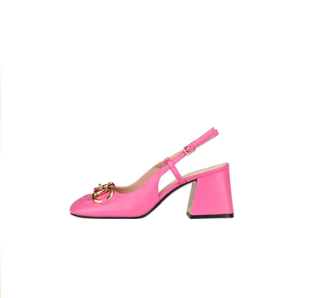 Heidi-Mode | Retro Mary Jane Schuhe mit Dicken Hohen Absätzen und Schnallen - Image 3