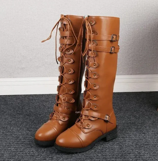Heidi-Mode | Retro Schnürstiefel mit Schnalle - Image 3