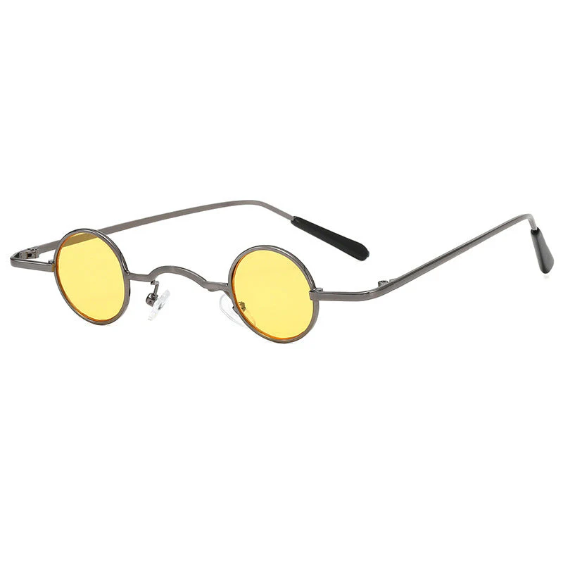 Heidi-Mode | Retro Sonnenbrille mit Kleinem Runden Rahmen für Herren - Image 2