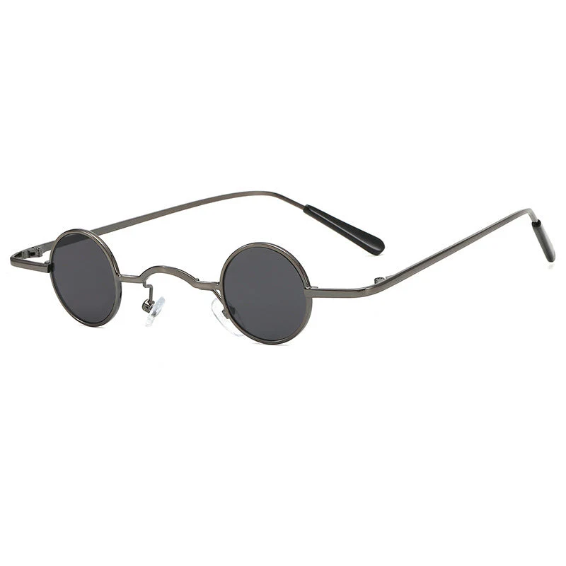Heidi-Mode | Retro Sonnenbrille mit Kleinem Runden Rahmen für Herren - Image 3