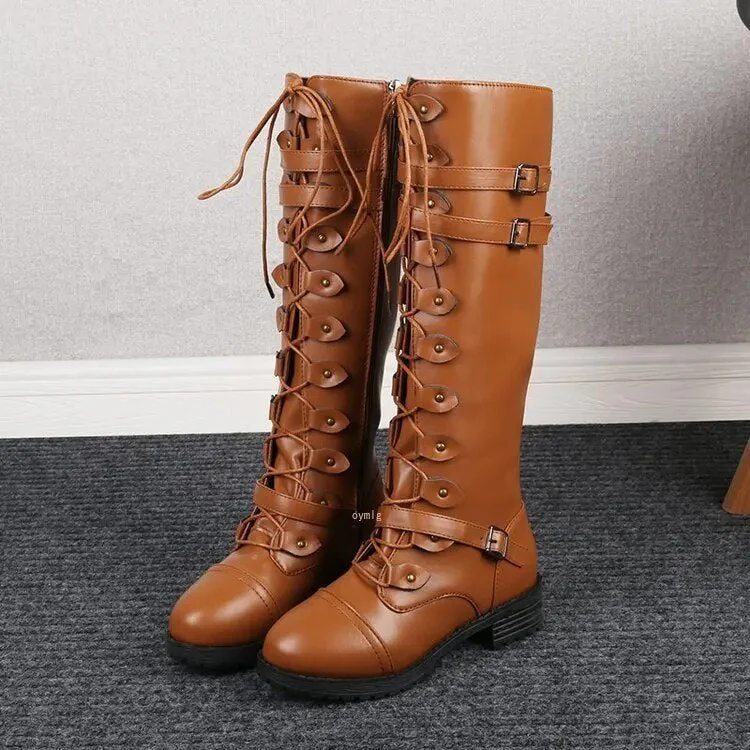 Heidi-Mode | Retro Schnürstiefel mit Schnalle - Image 4