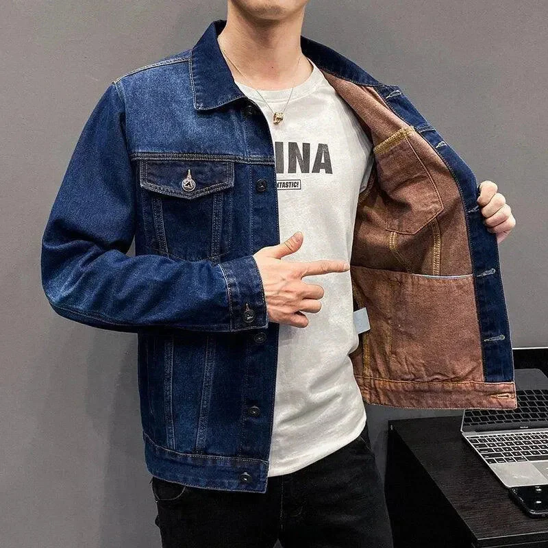 Heidi-Mode | Revers Denim Jacke Herren - Image 4