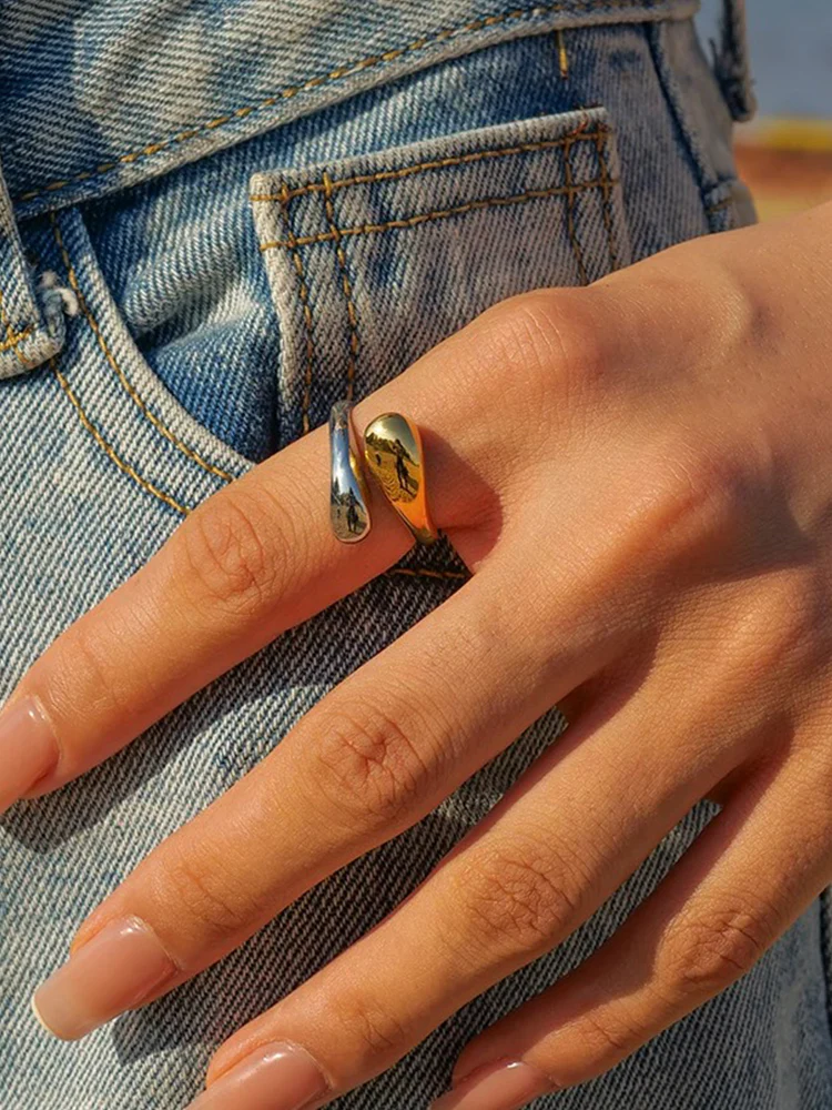 Heidi-Mode | Ring Gold Silber Aus Hochwertigem Edelstahl - Image 2