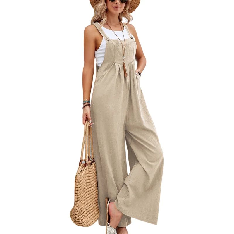 Heidi-Mode | Ärmellose Latzhose Lässig Jumpsuit - Image 2