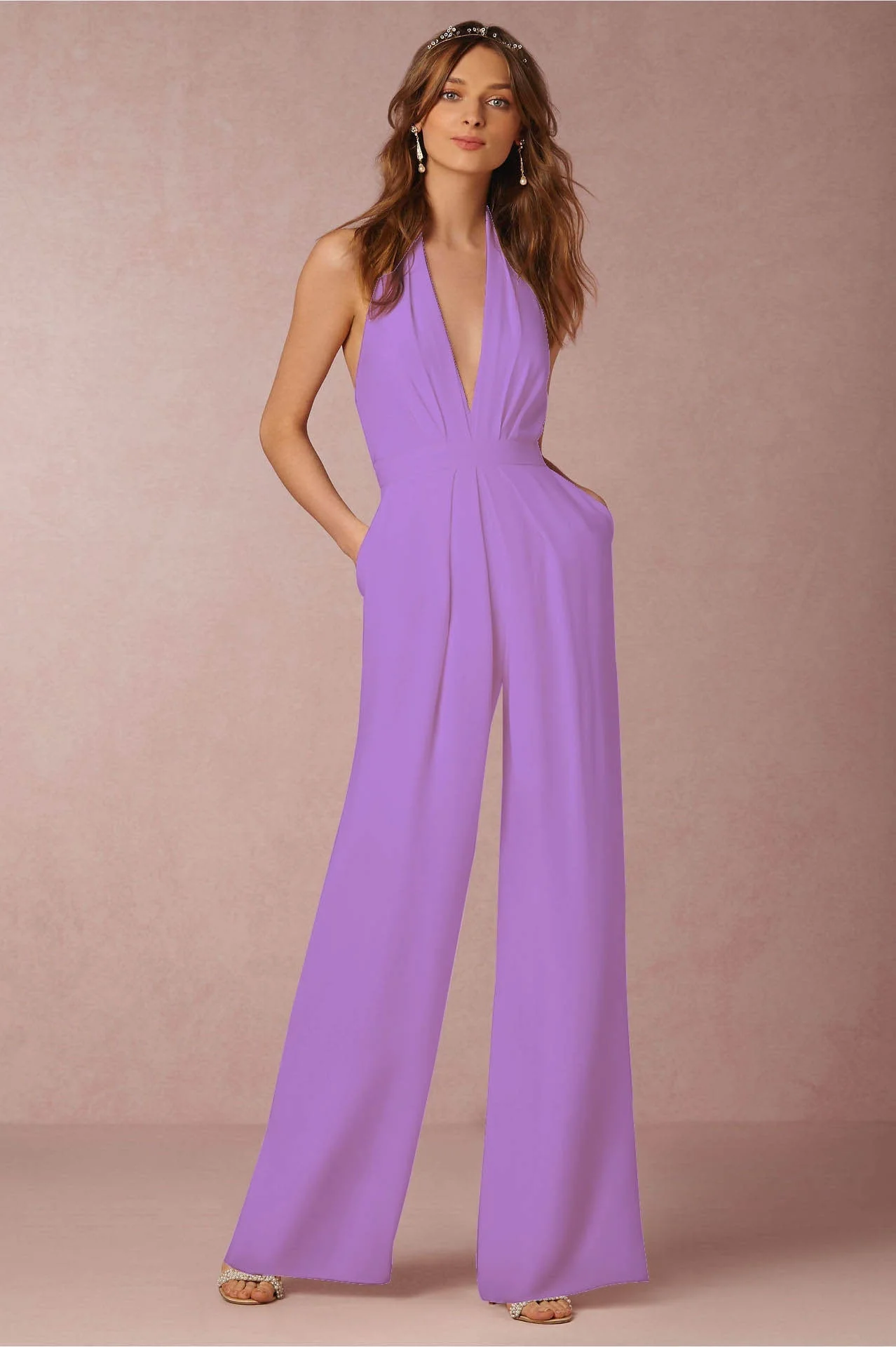 Heidi-Mode | Ärmelloser Halterneck Jumpsuit - Image 4