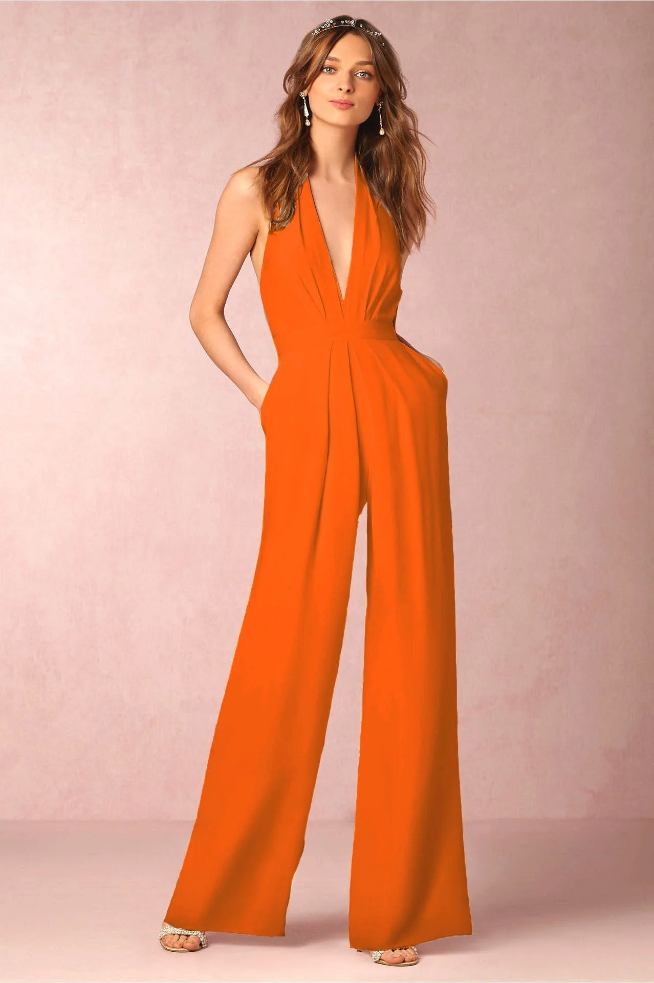 Heidi-Mode | Ärmelloser Halterneck Jumpsuit - Image 6