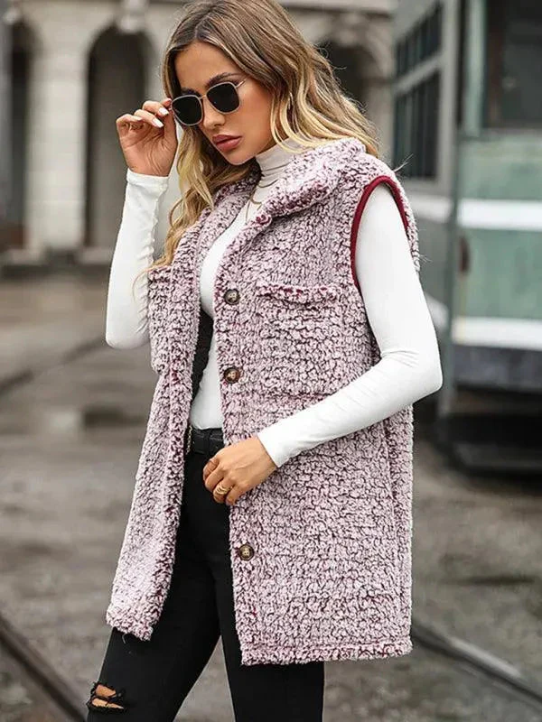 Heidi-Mode | Ärmelloser langer Frauen Wintermantel - Image 10