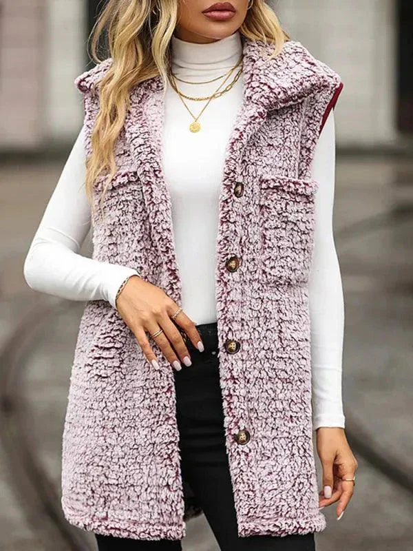 Heidi-Mode | Ärmelloser langer Frauen Wintermantel - Image 14