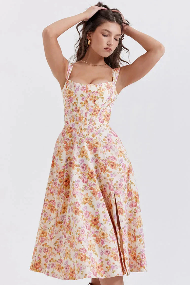 Heidi-Mode | Ärmelloses Korsatz Kleid Sommerkleid - Image 2