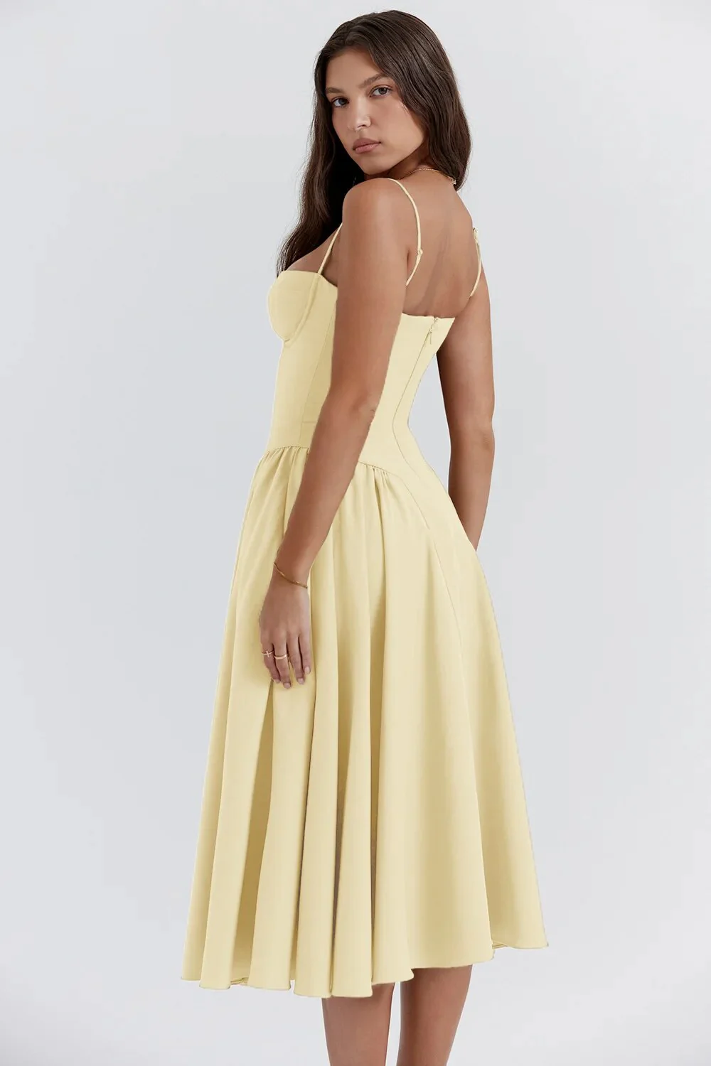 Heidi-Mode | Ärmelloses Midikleid mit Korsett Passform - Image 11