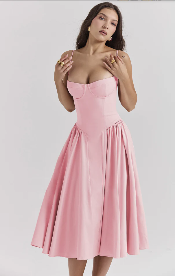 Heidi-Mode | Ärmelloses Midikleid mit Korsett Passform - Image 12