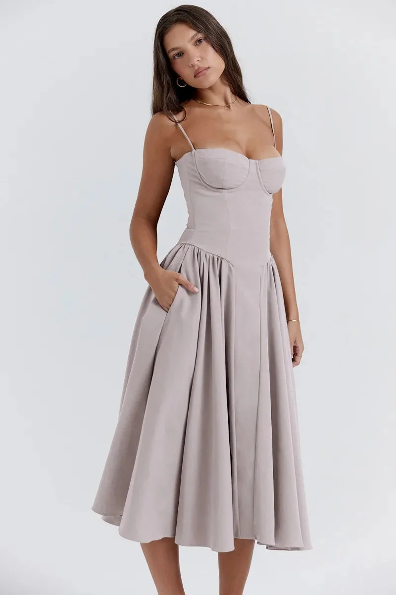 Heidi-Mode | Ärmelloses Midikleid mit Korsett Passform - Image 14