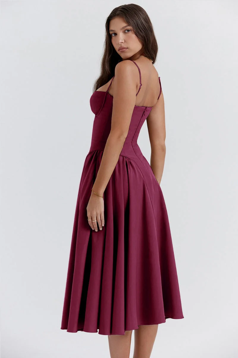 Heidi-Mode | Ärmelloses Midikleid mit Korsett Passform - Image 17