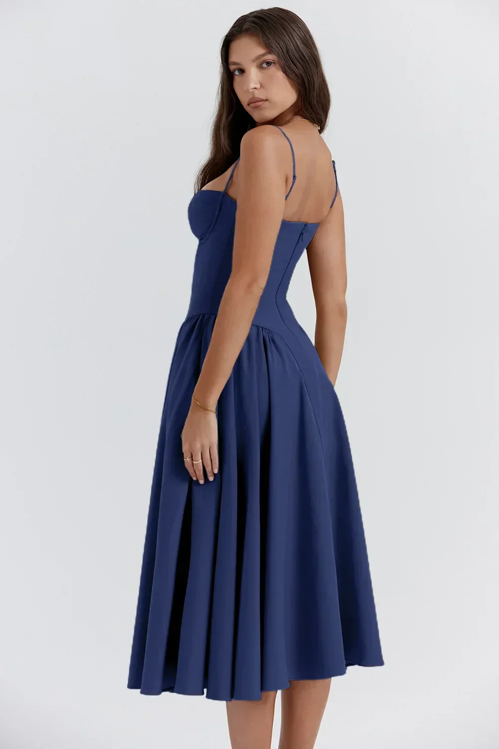 Heidi-Mode | Ärmelloses Midikleid mit Korsett Passform - Image 3