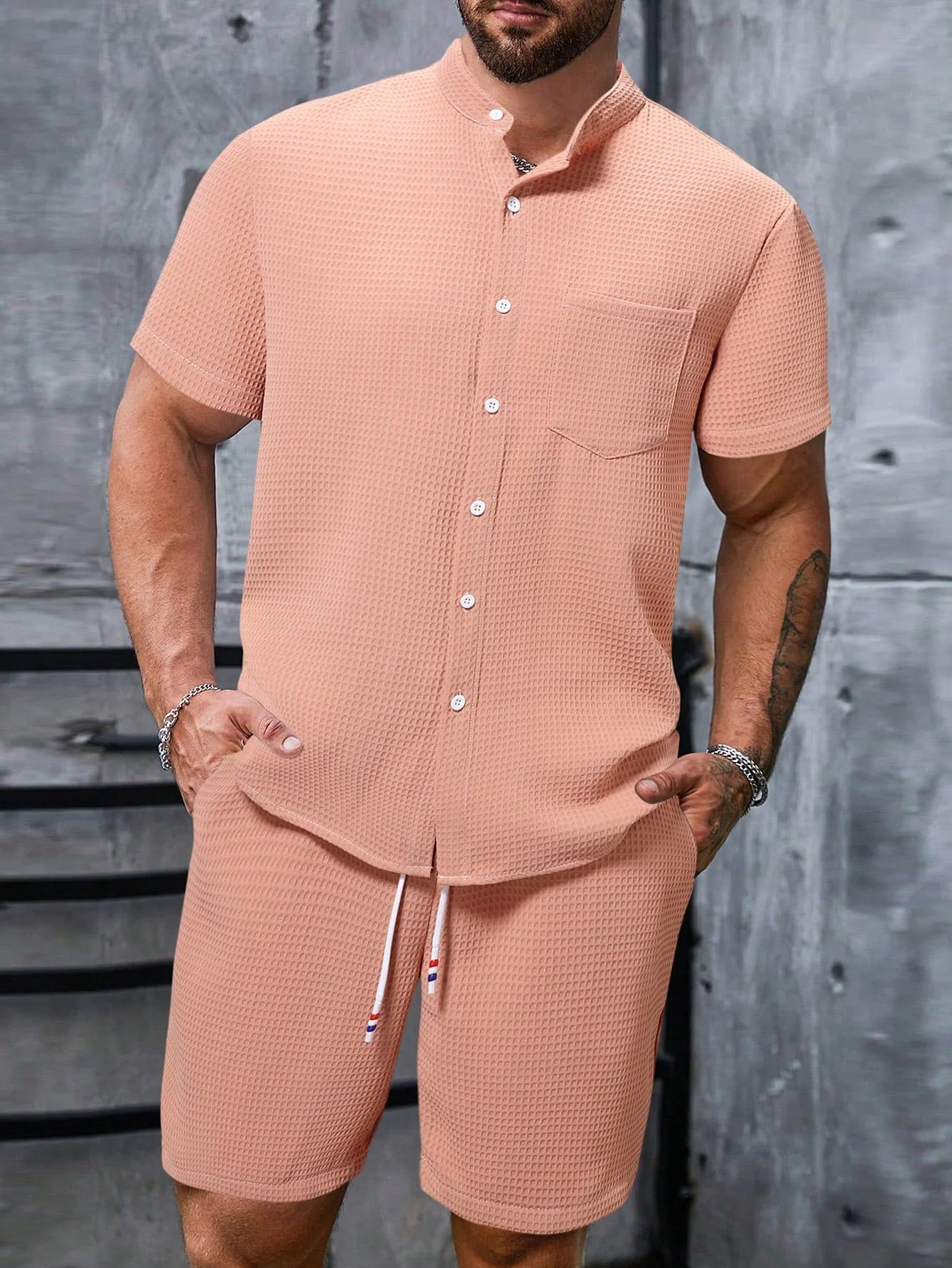 Heidi-Mode | Ärmelshirt und Shorts Satz für Männer - Image 10