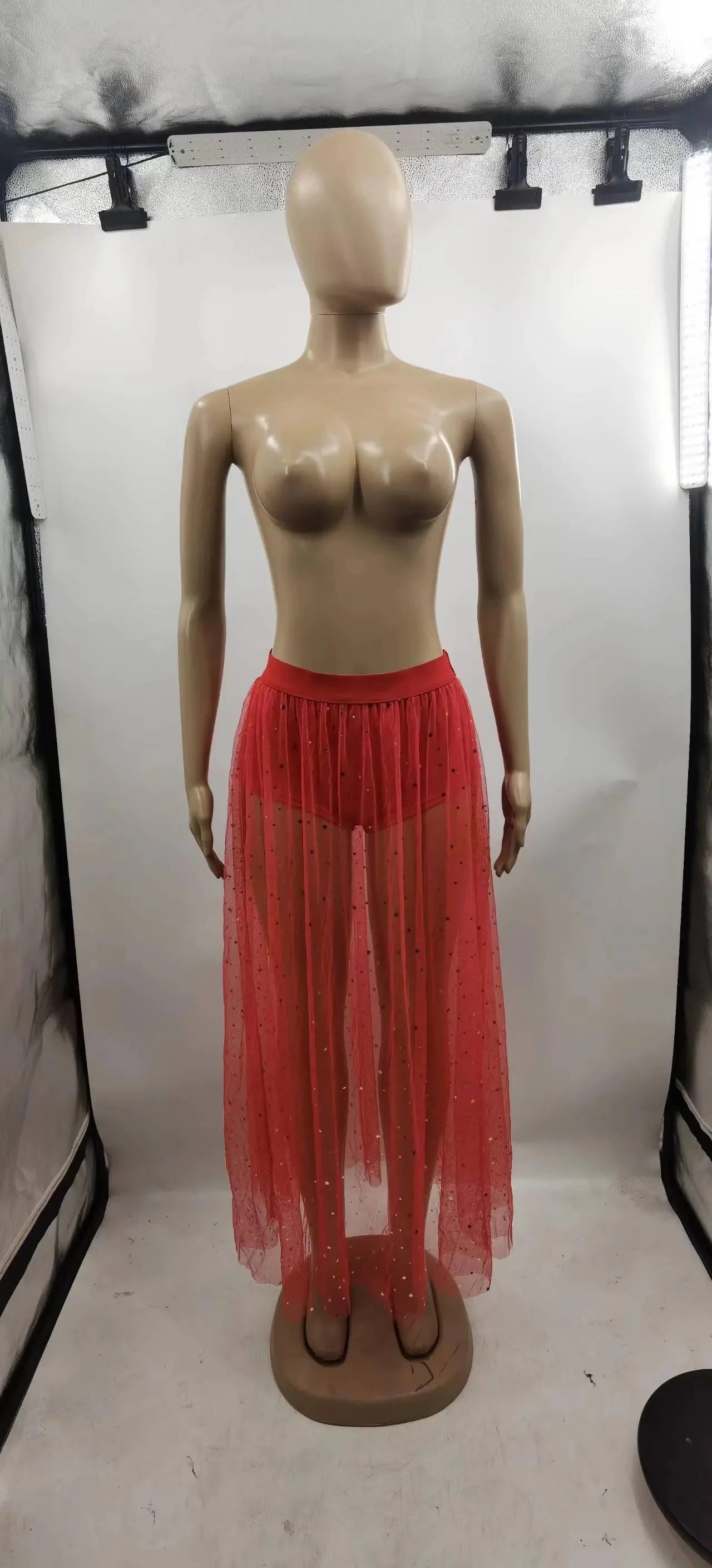 Heidi-Mode | Ruffle Hem With High Waist Made Of Lace - Image 7
