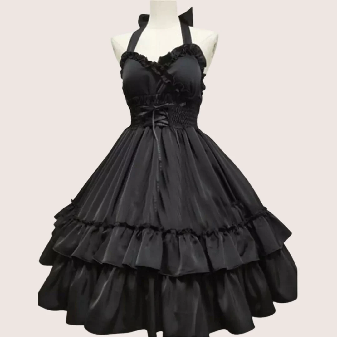 Heidi-Mode | Romantisches Rüschenkleid mit Schleifenkragen - Image 4
