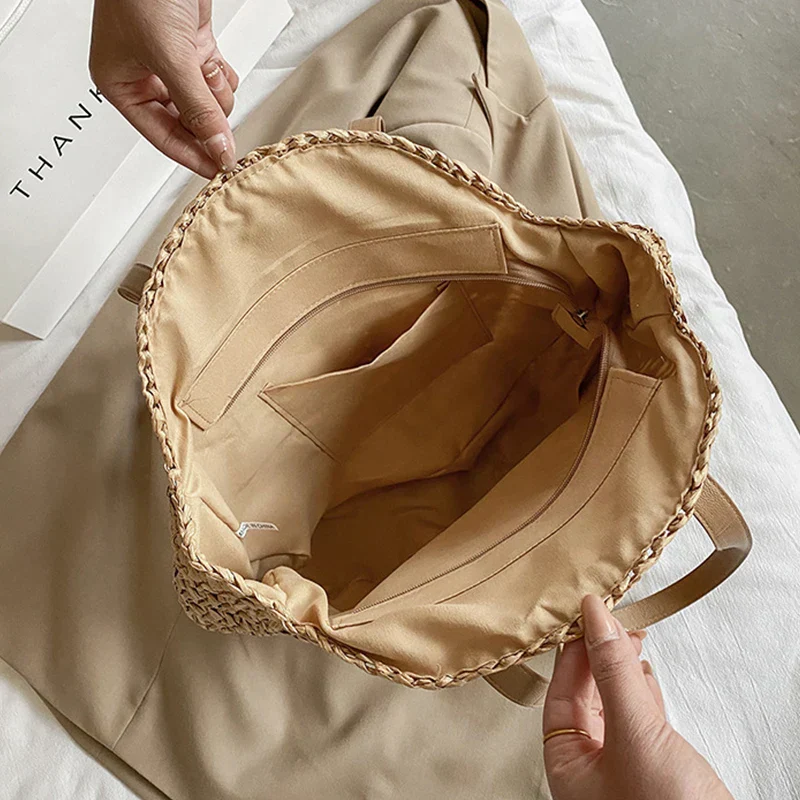 Heidi-Mode | Runde Umhängetasche Aus Stroh für Damen - Image 6