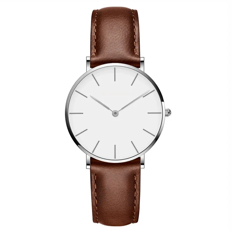 Heidi-Mode | Runde Zeitlose Minimalistische Uhr mit Lederarmband für Frauen - Image 6