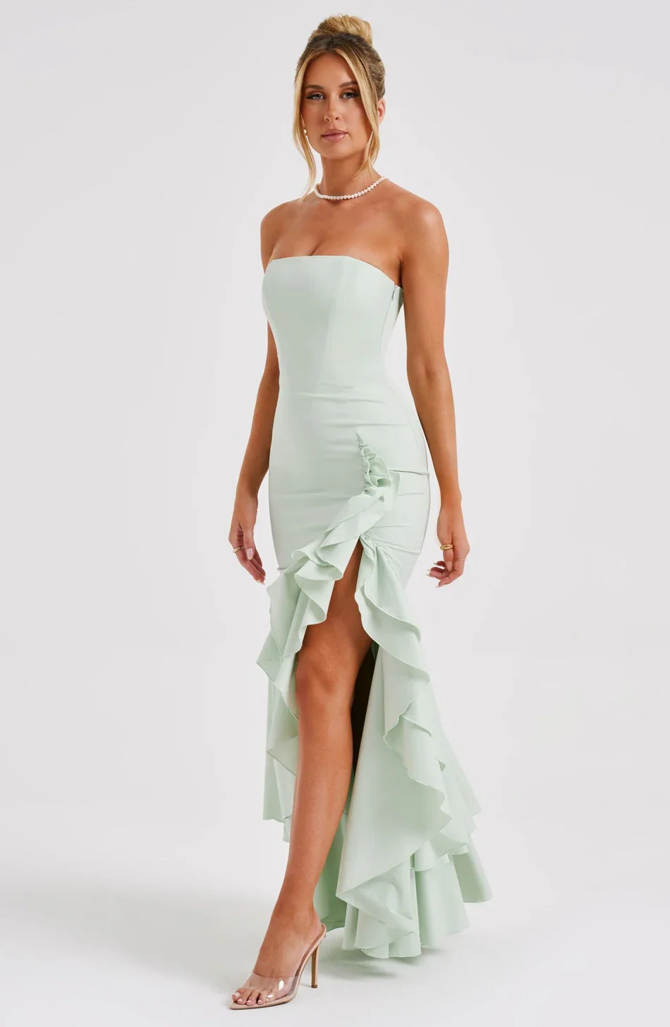 Heidi-Mode | Rüschen Hochgeschlitztes Kleid - Image 10