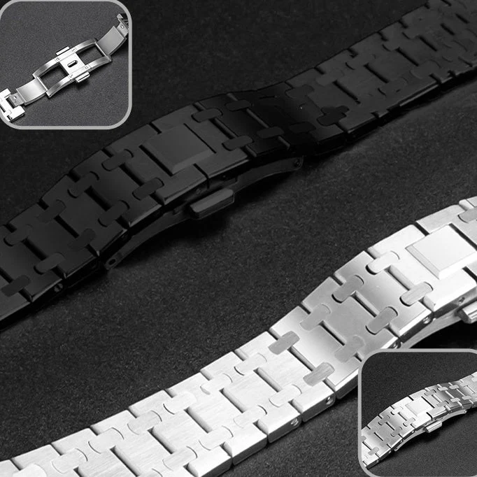 Heidi-Mode | Rvs Band für Samsung Watch Ultra mit Luxus Doppelkettendesign - Image 6
