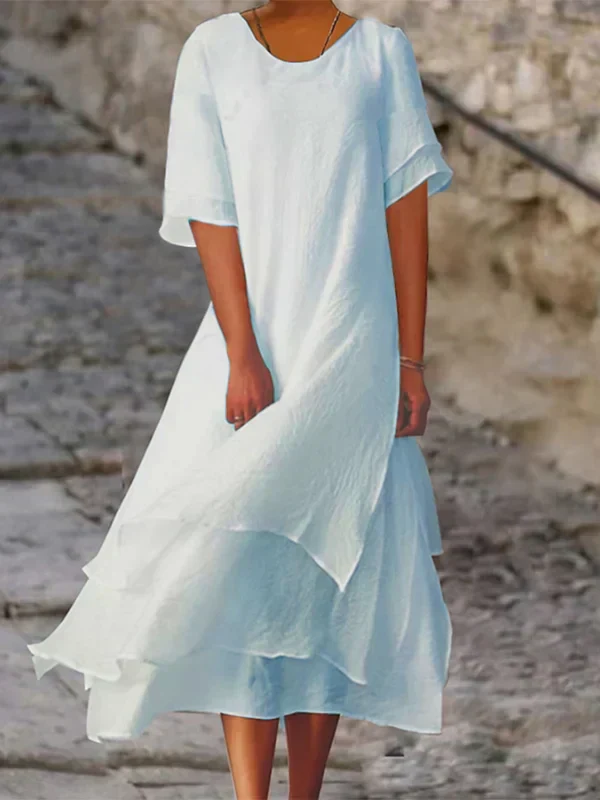 Heidi-Mode | Schicke Eleganz Blockschlitzkleid - Image 5