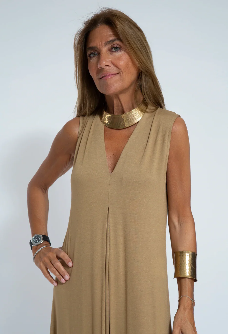 Heidi-Mode | Set mit Langem, Schlank Machendem Kleid und Weste - Image 10
