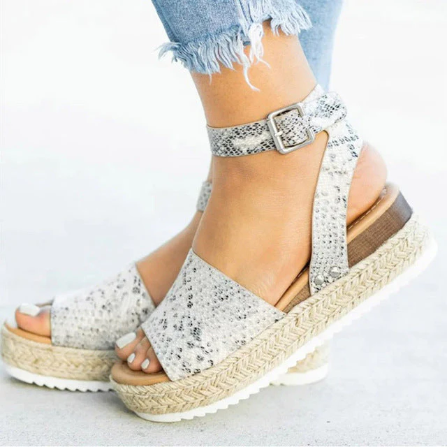 Heidi-Mode | Sandalen Damen Knöchelriemen Espadrille Schuhe für Den Sommer - Image 7