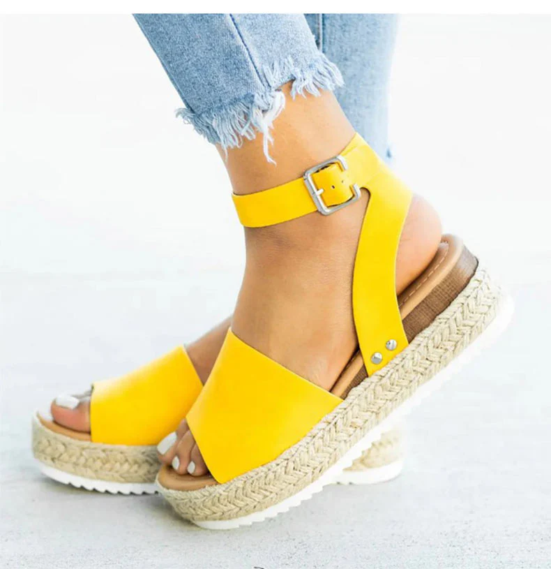Heidi-Mode | Sandalen Damen Knöchelriemen Espadrille Schuhe für Den Sommer - Image 8