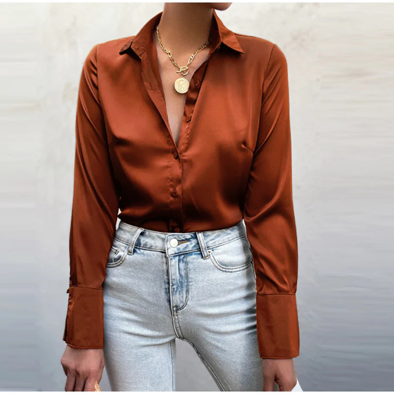 Heidi-Mode | Satin-Bluse - Die Perfekte Bluse für Jeden Anlass! - Image 6