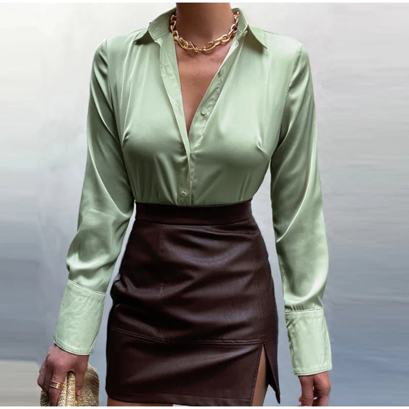 Heidi-Mode | Satin-Bluse - Die Perfekte Bluse für Jeden Anlass! - Image 7