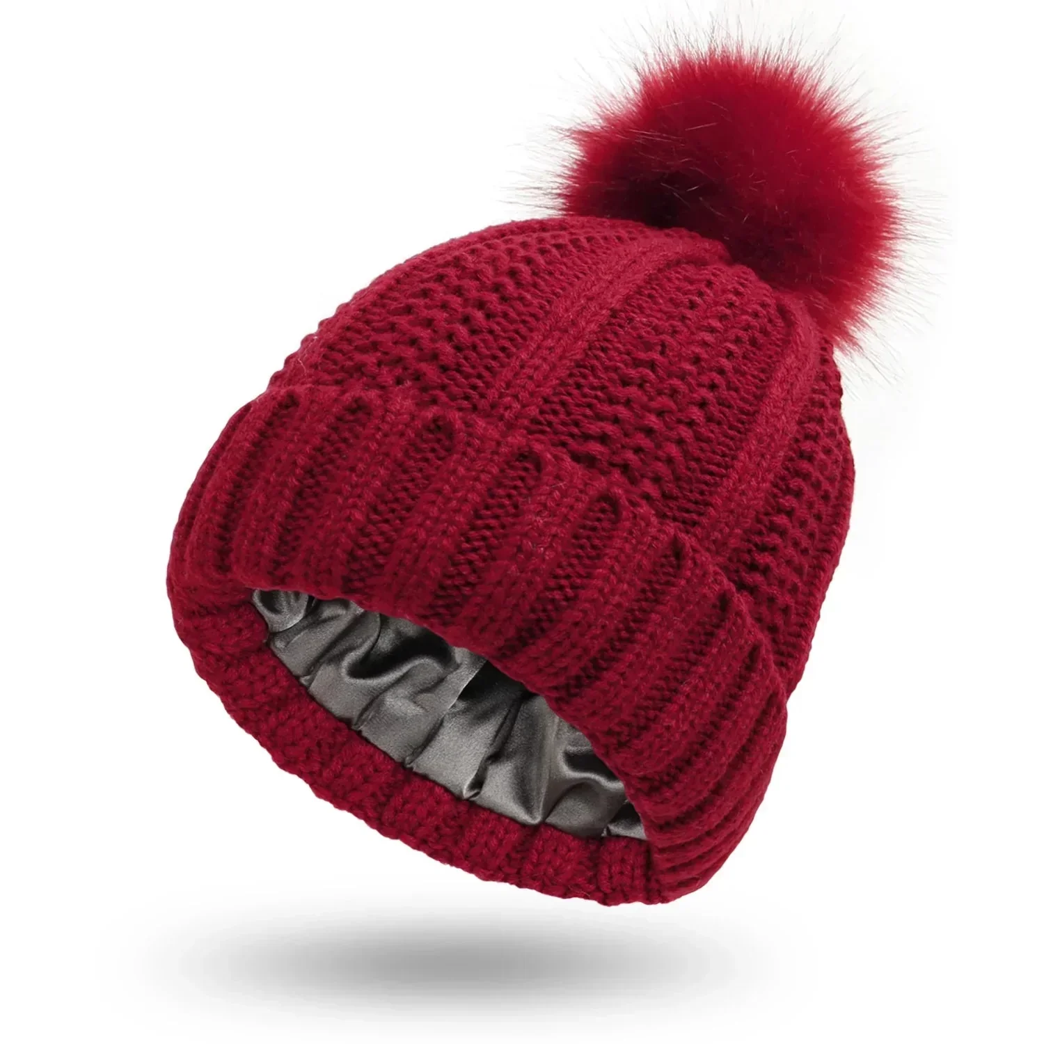 Heidi-Mode | Satin Gefütterte Strickmütze – Warm und Modisch für Den Winter - Image 3