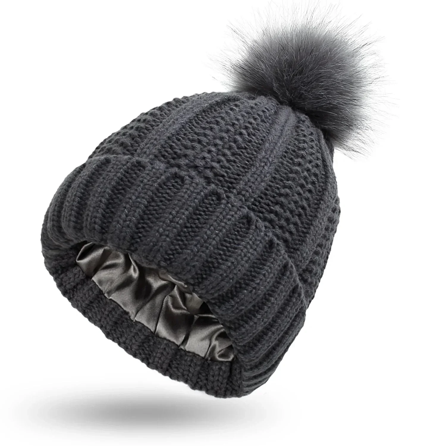 Heidi-Mode | Satin Gefütterte Strickmütze – Warm und Modisch für Den Winter - Image 6