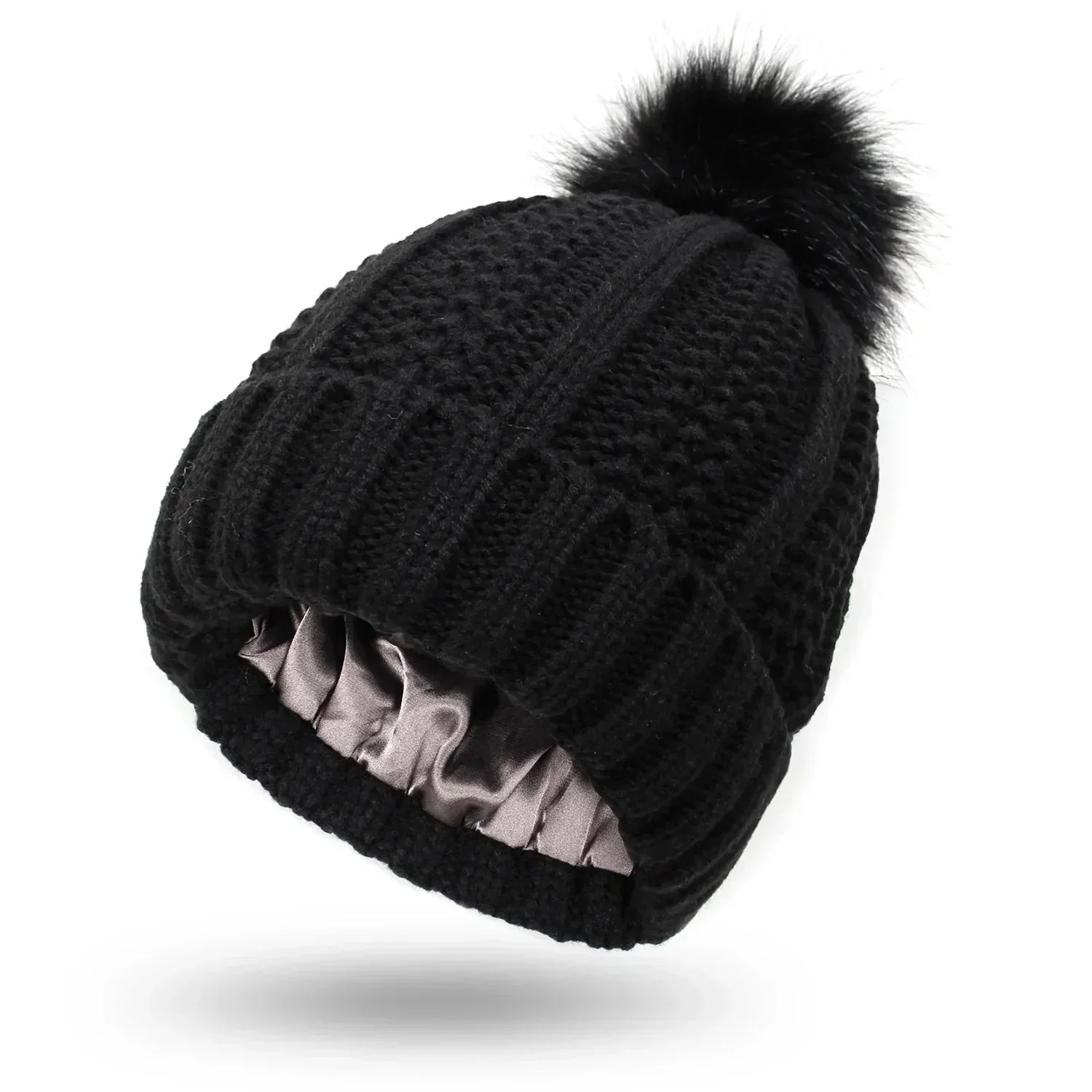 Heidi-Mode | Satin Gefütterte Strickmütze – Warm und Modisch für Den Winter - Image 8