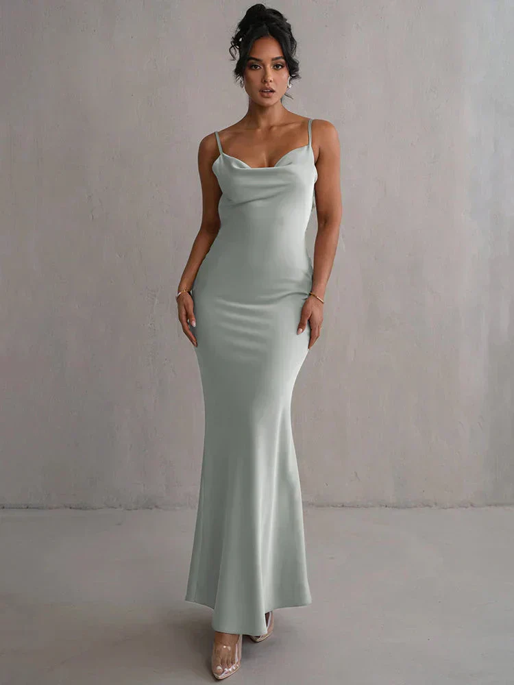 Heidi-Mode | Satin Kleid mit Blumen - Image 4